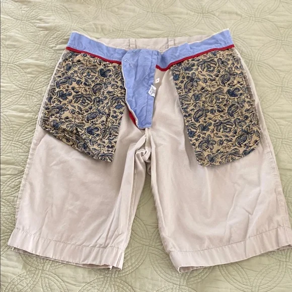 J. Crew Men's Tan Flat Front Shorts - Picture 7 of 10